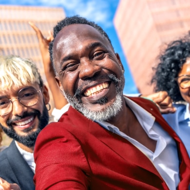 Group of Friends Smiling