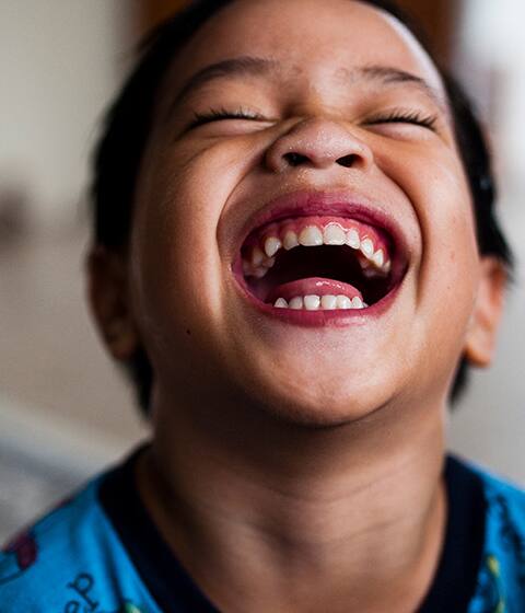 Child laughing